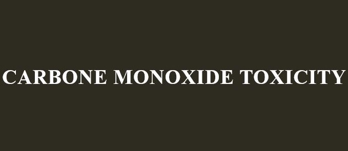
                                                    WHY CARBONE MONOXIDE IS POISONOUS
